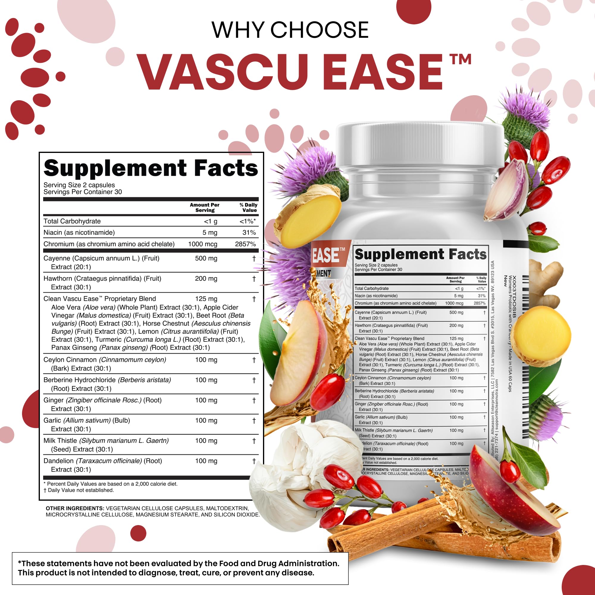 Clean Nutra Garlic Ginger Capsules bottle suggesting digestive-friendly blend.
