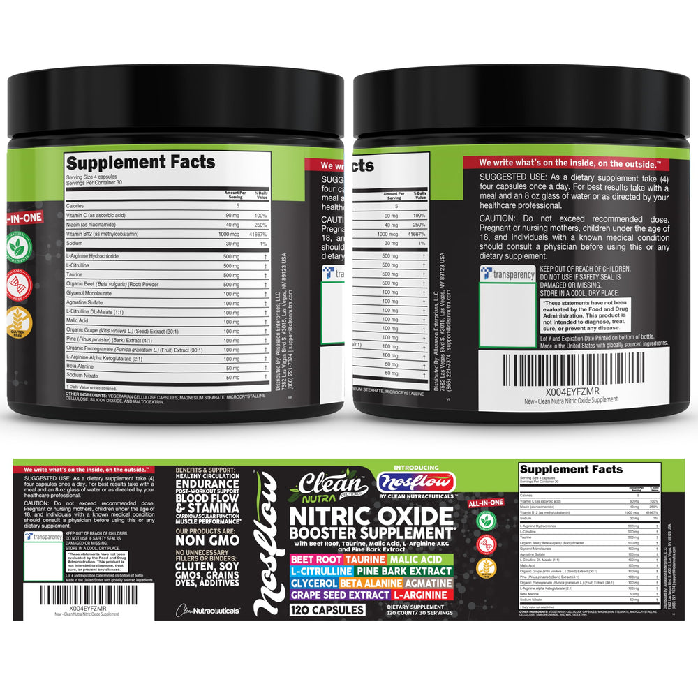 NosFlow product line highlights nitric oxide and circulatory wellness benefits.