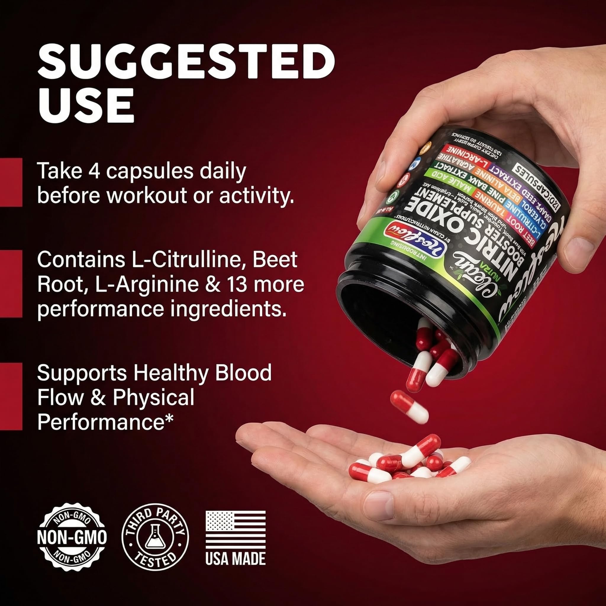 NosFlow grape seed extract capsules provide daily vitality and antioxidant support.