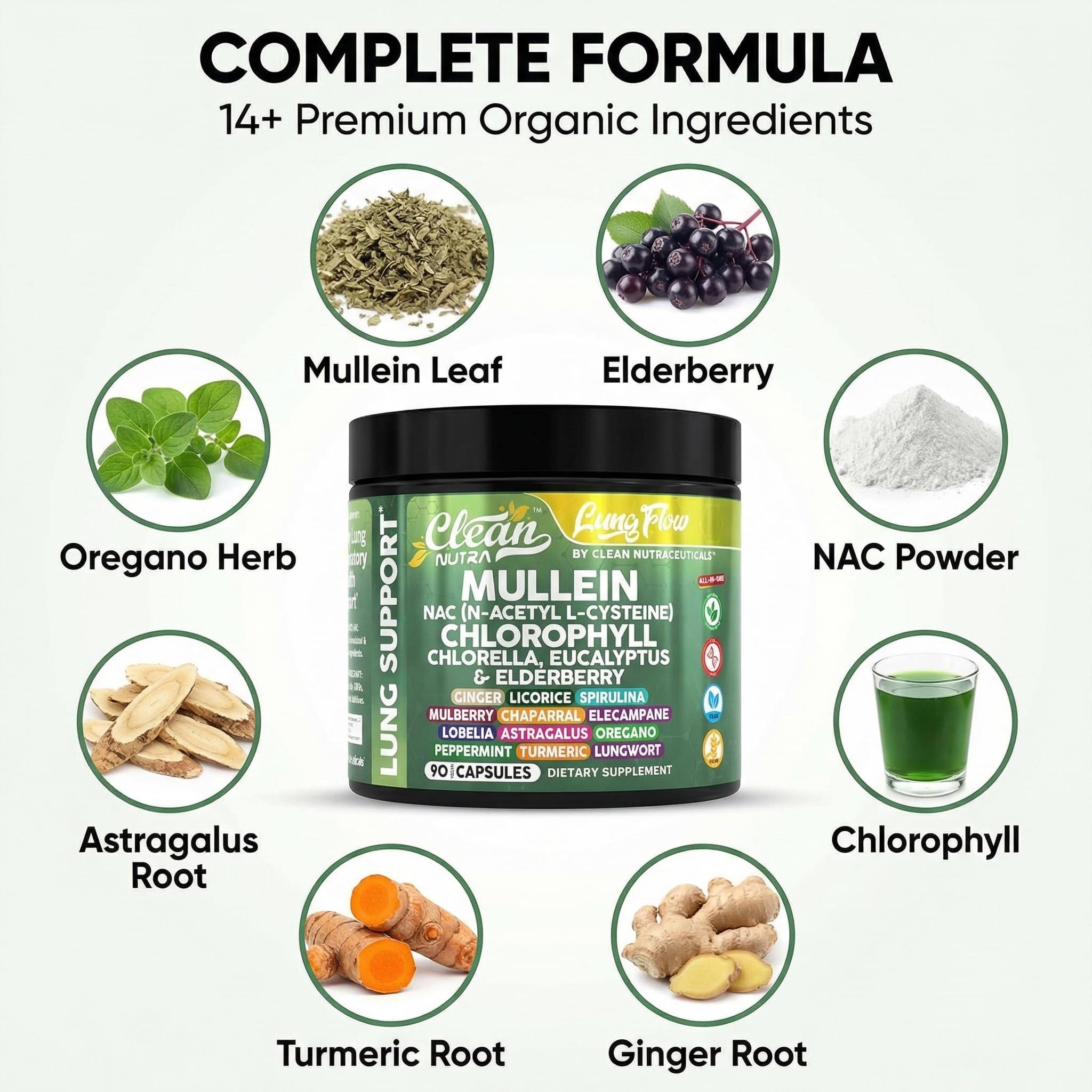Clean Nutra Oregano-Lobelia-Astragalus capsules for breathable air when needed.
