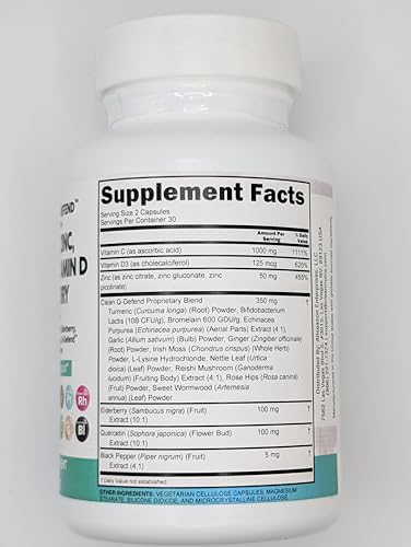 Clean Nutra Q Defend capsules closeup with smooth, easy-to-swallow shells