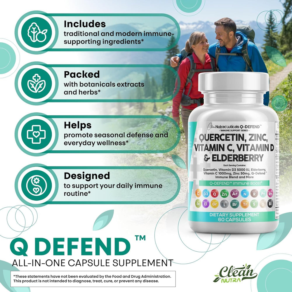 Clean Nutra Q Defend elderberry visual hints immune-boosting ingredients