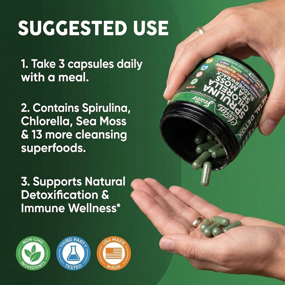 Clean Nutra seamoss and bladderwrack capsules pack suggesting sea-plant nutrition