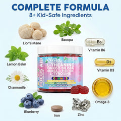 Clean Nutra SmartyPop L-Theanine gummy closeup for calm focus