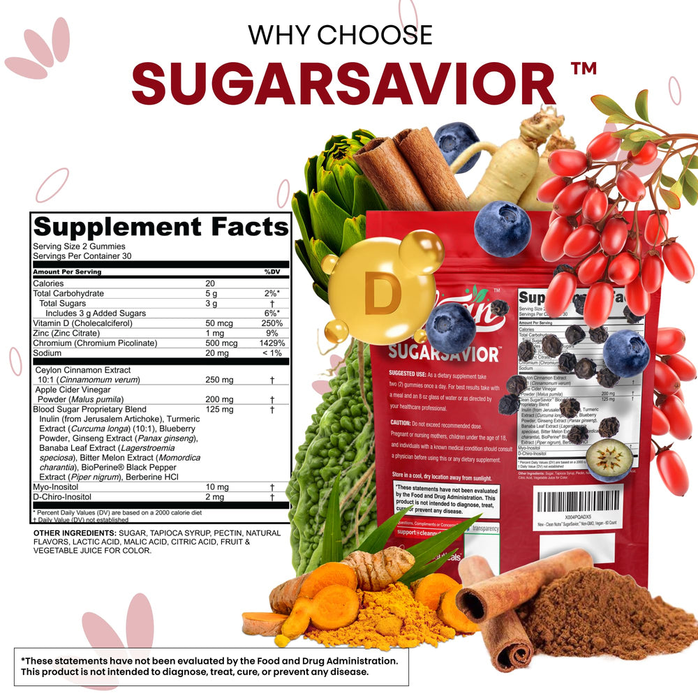 Clean Nutra Sugar Savior artichoke-leaf gummies support digestion-friendly habits.