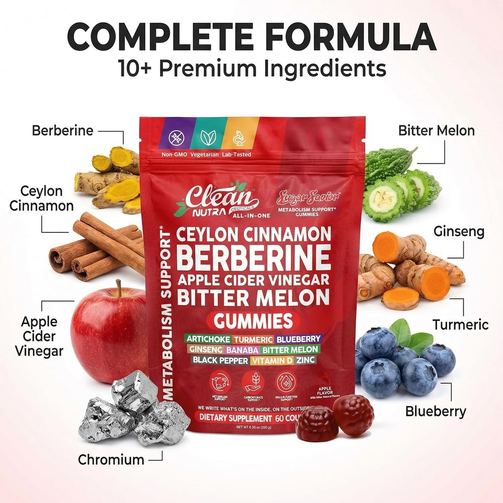 Clean Nutra Sugar Savior turmeric gummies provide vibrant flavor for daily wellness routines.