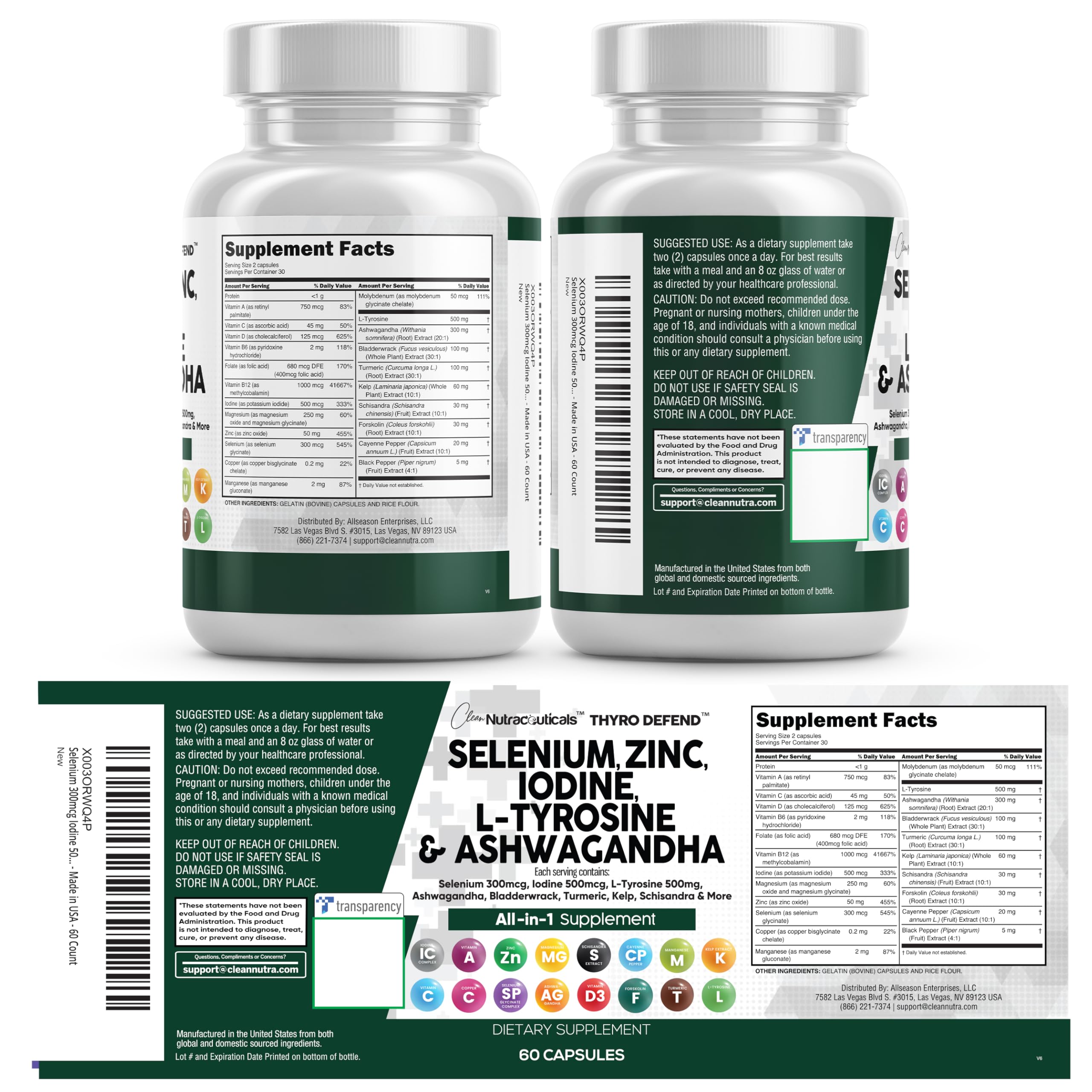 Capsules beside turmeric and schisandra illustrate the product's broad botanical blend.