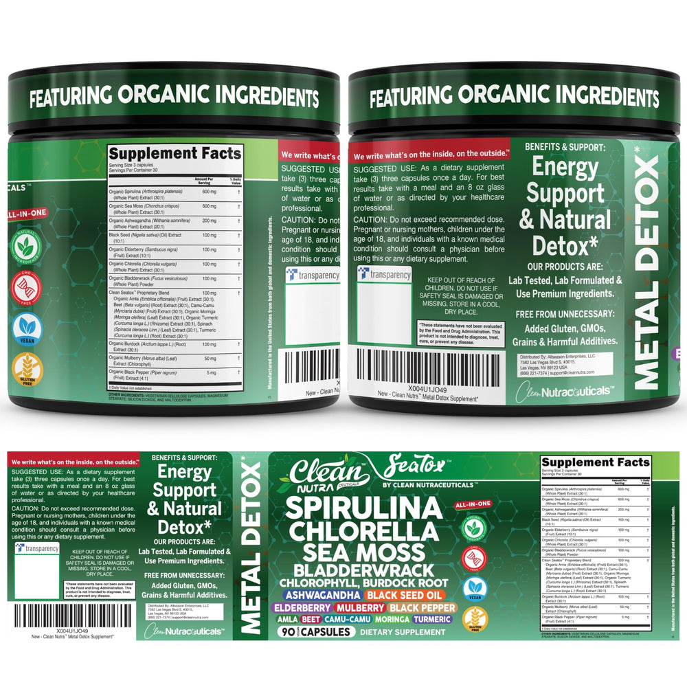 Clean Nutra vegan capsules packshot ideal for plant-based daily supplementation
