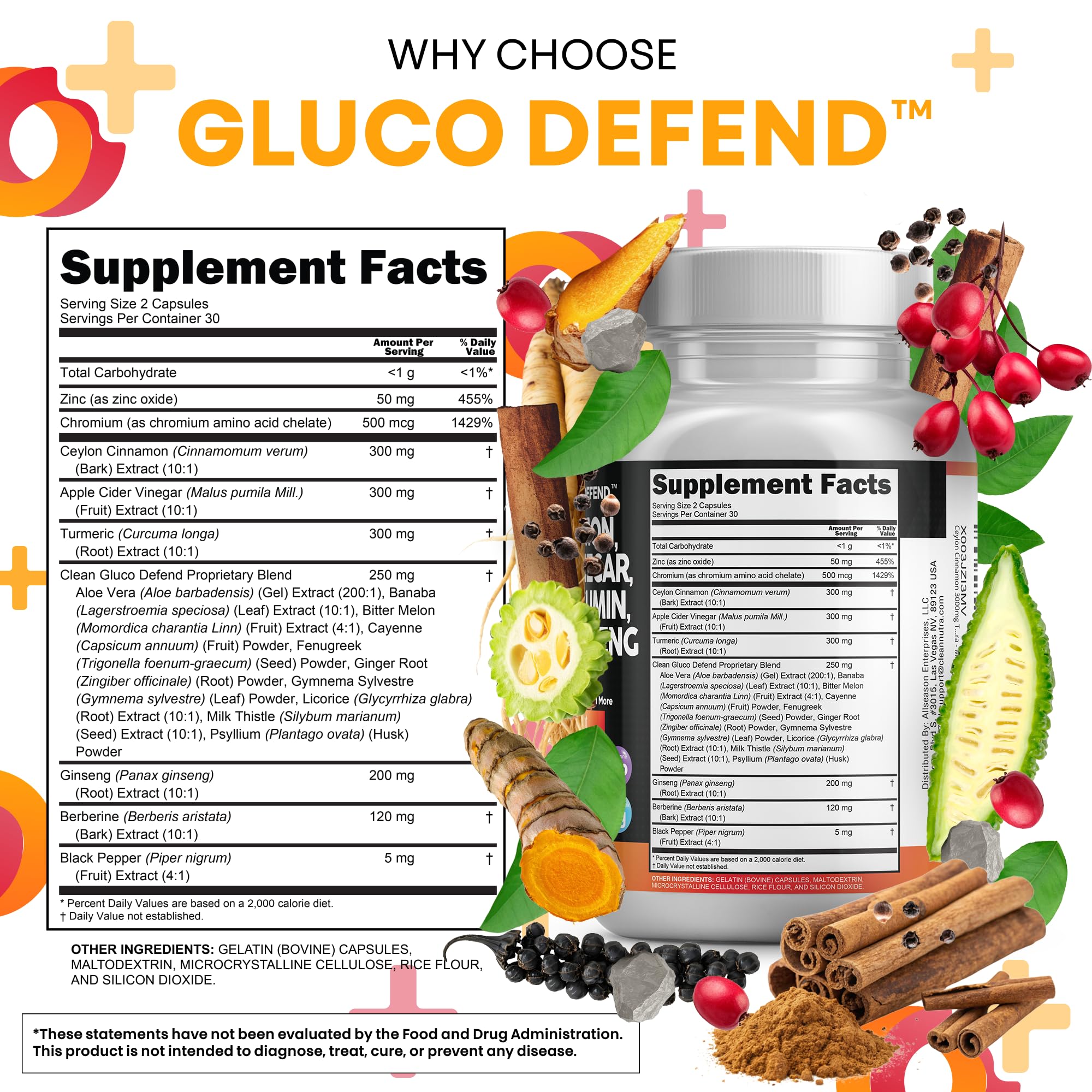 Clean Nutraceuticals Gluco Defend Apple Cider Vinegar bottle with the mother, daily routine