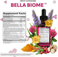 Woman using Bella Biotics for daily digestive balance and wellness.