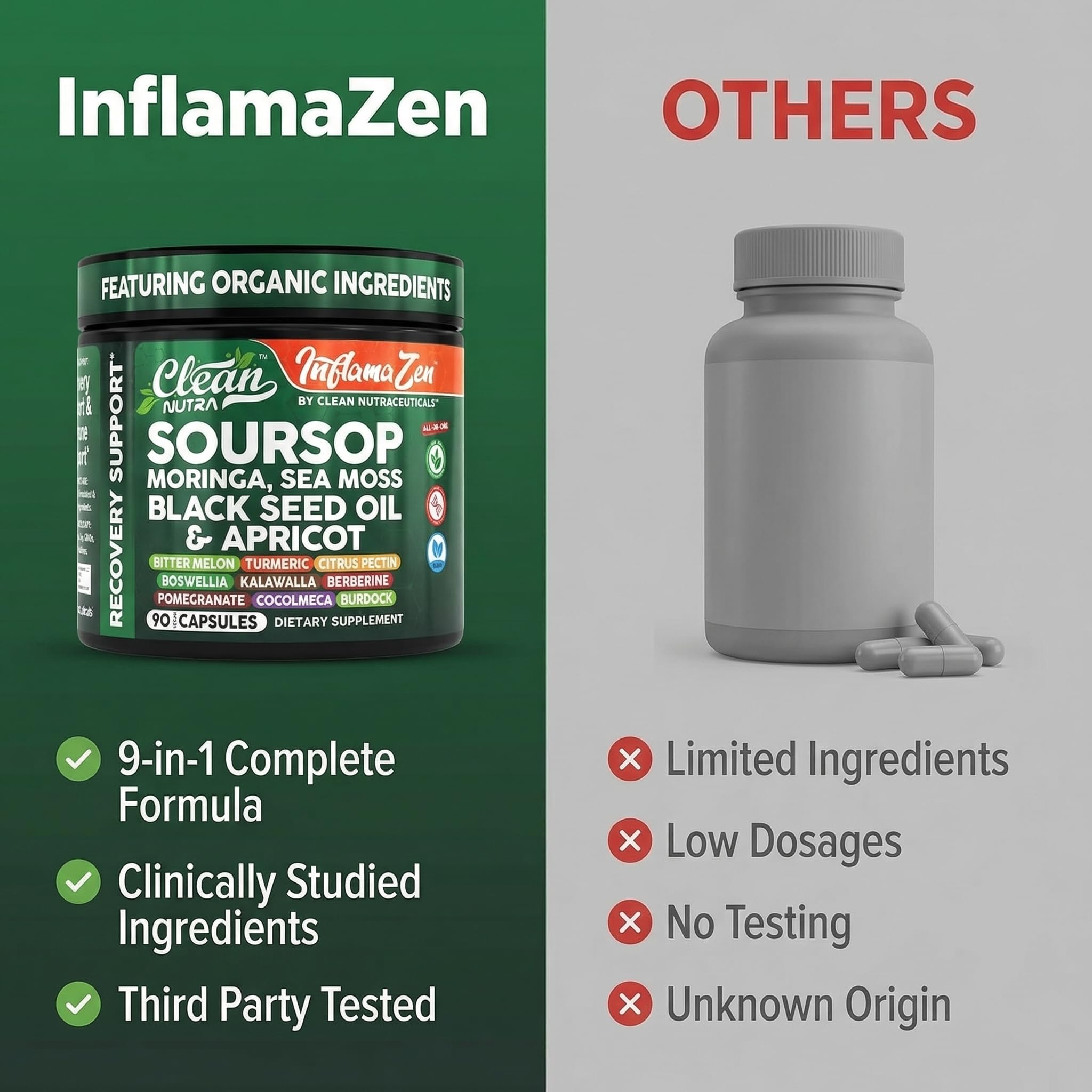 Clean Nutraceuticals bitter melon capsules support everyday metabolic wellness.