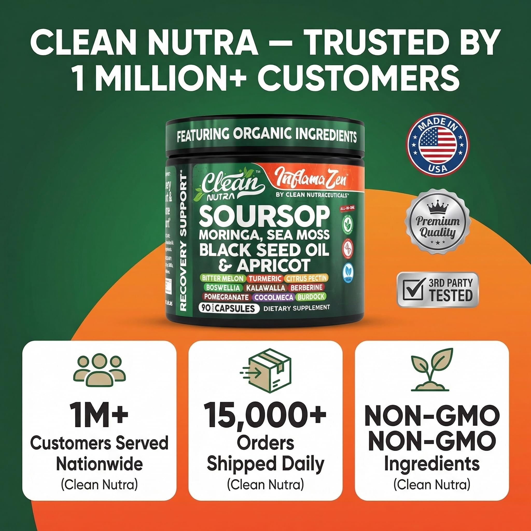 Clean Nutraceuticals burdock root greens blend promotes vitality and natural balance.