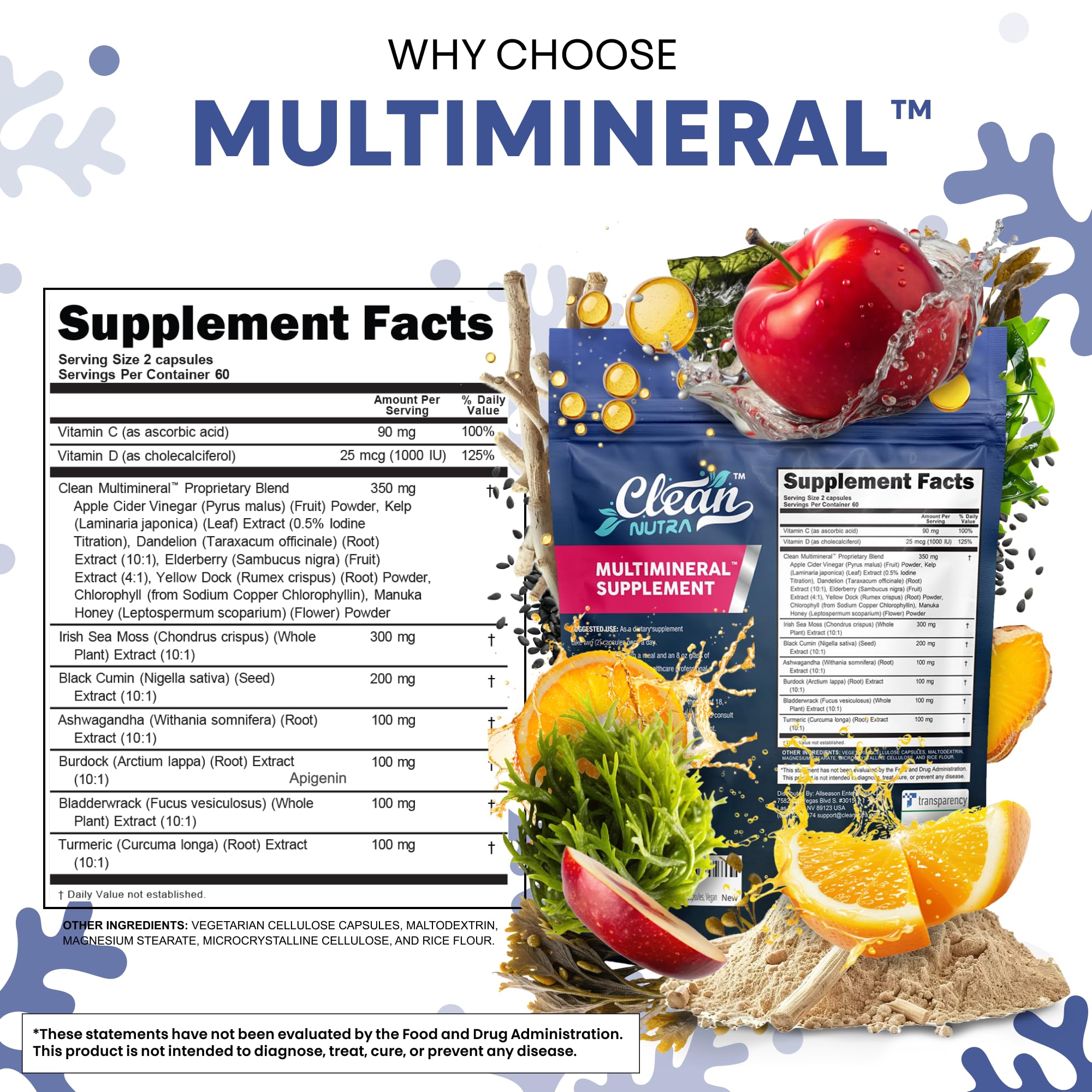 Clean Nutraceuticals burdock root capsules for daily detox vibes