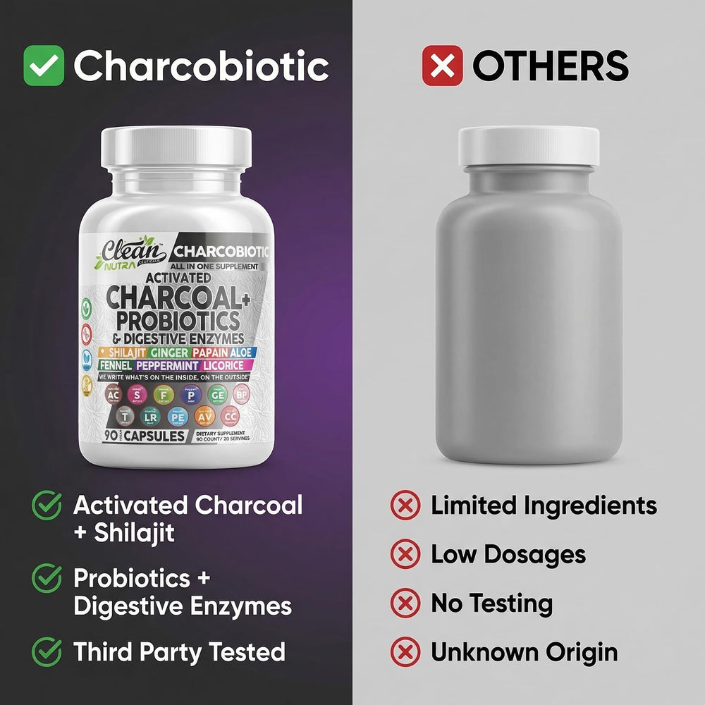 Clean Nutraceuticals CharcoBiotic aloe vera licorice soothe gut lining and digestive tract.