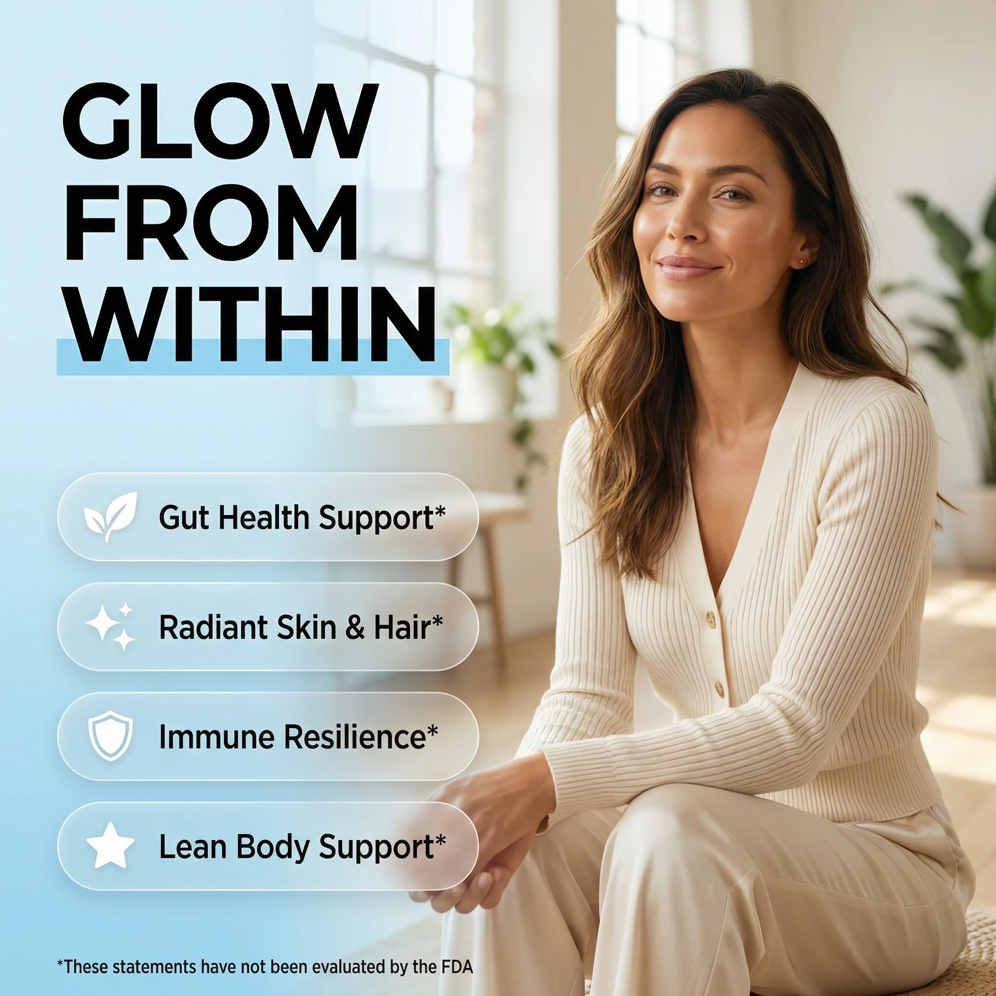 Clean Nutraceuticals collagen peptides bottle—nourishing skin and joints.