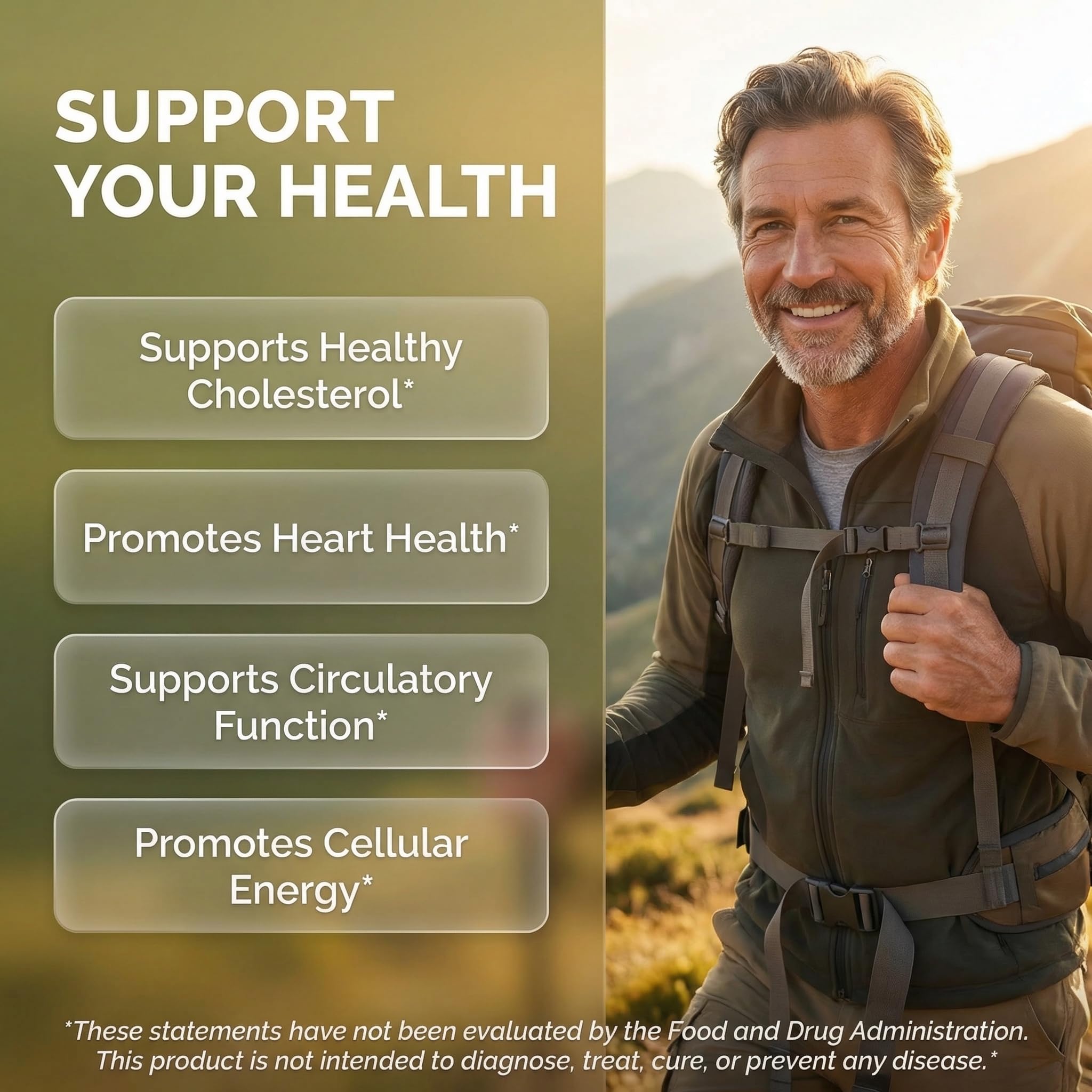 Clean Nutraceuticals COQ10 energy support capsules highlighting antioxidant boost
