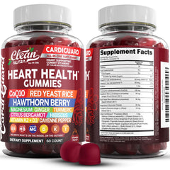 Clean Nutraceuticals CoQ10 Gummies bottle with orange flavor for daily wellness.