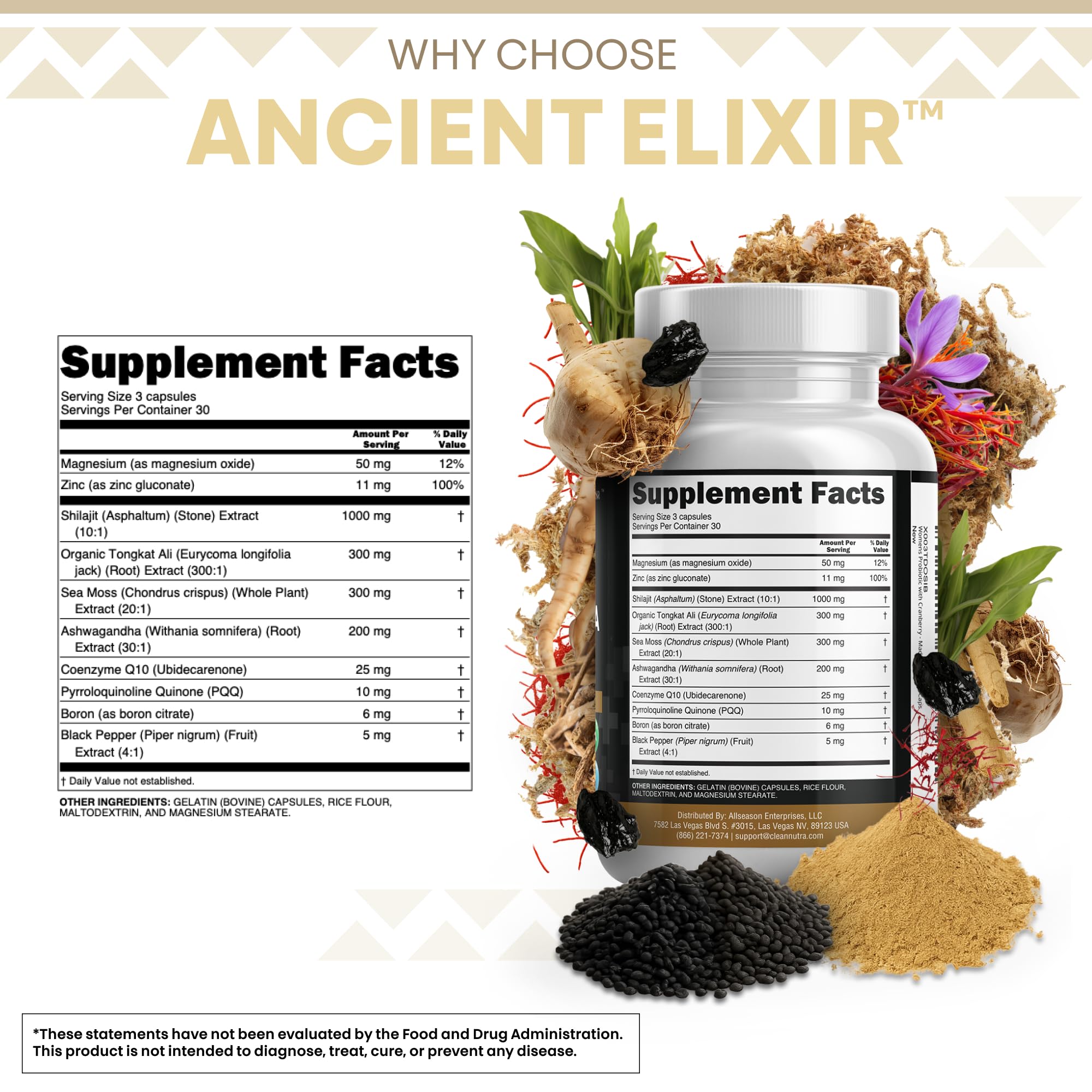 Clean Nutraceuticals CoQ10 and PQQ bottle highlighting cellular energy and nutrient absorption.