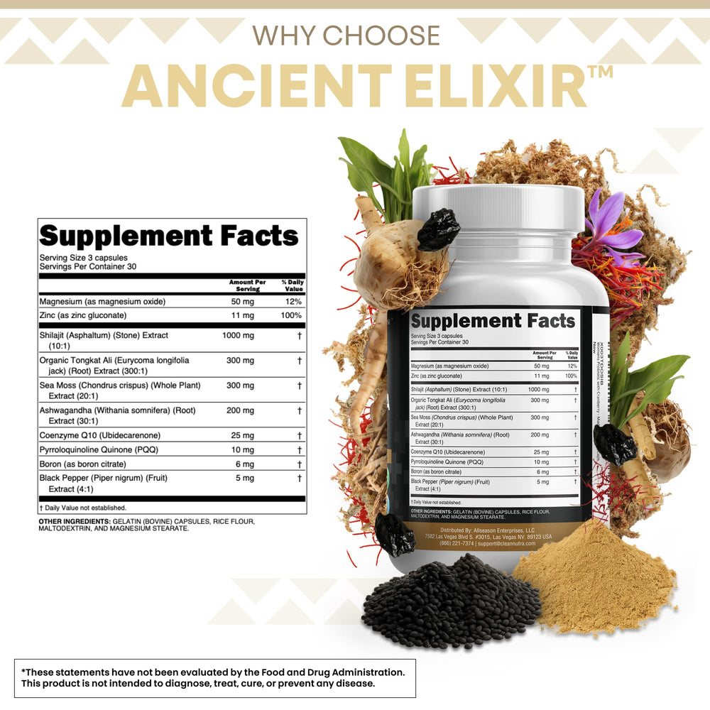 Clean Nutraceuticals CoQ10 and PQQ bottle highlighting cellular energy and nutrient absorption.