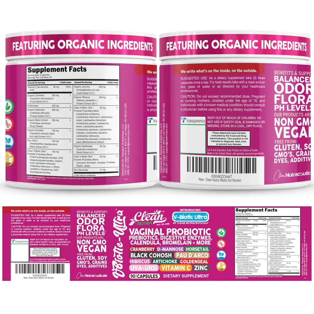 Clean Nutraceuticals Travel friendly daily bottle