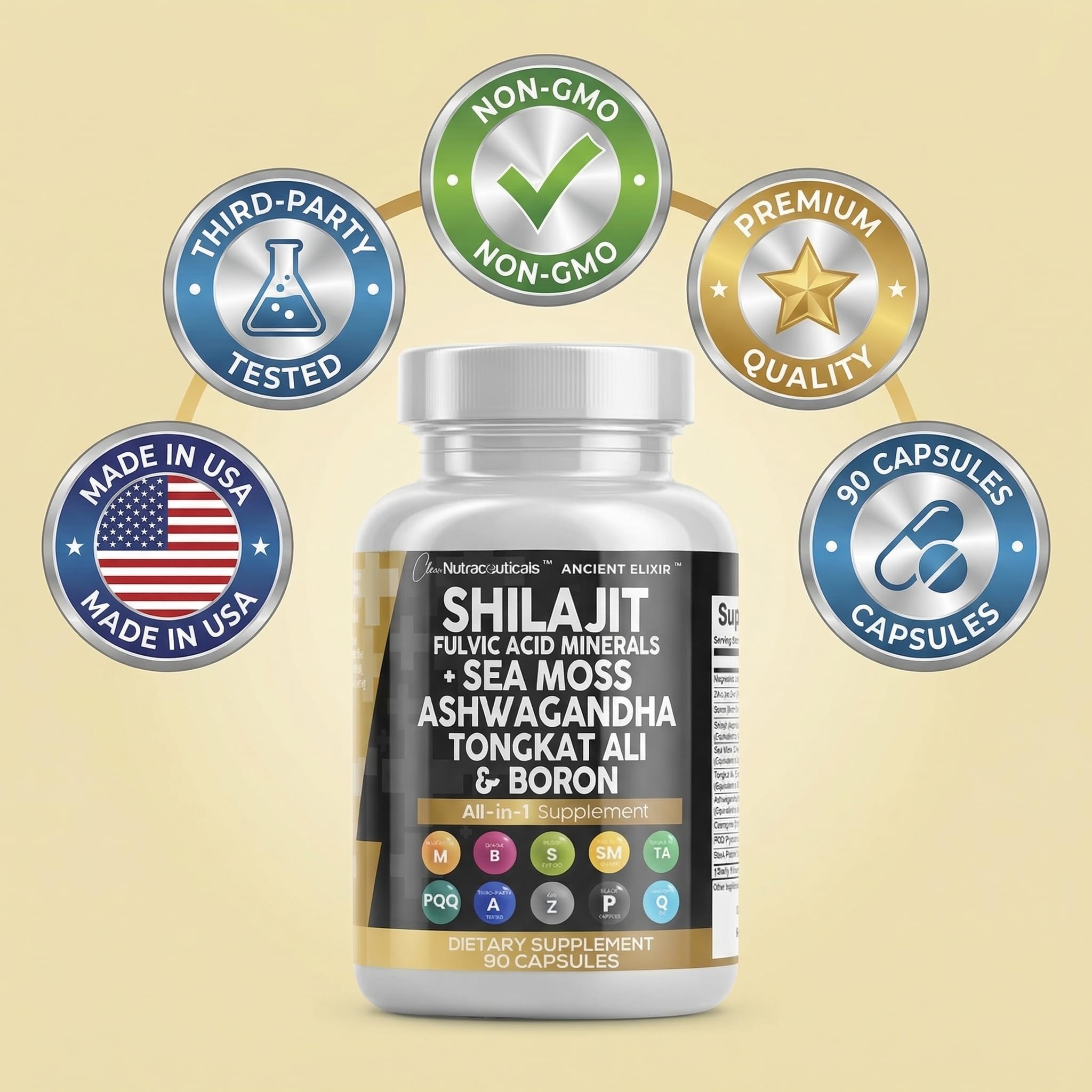 Clean Nutraceuticals Daily-use packaging arranged for convenient capsule routine.