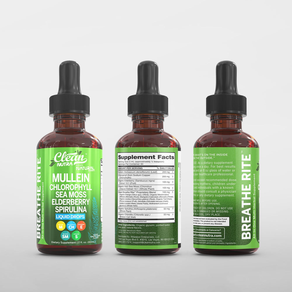 Dropper tip dispensing Clean Nutraceuticals Mullein Drops for easy dosing