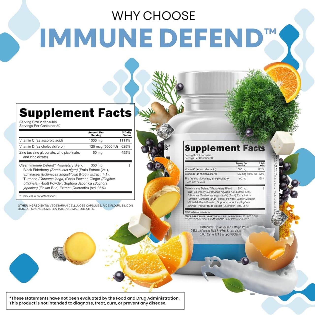 Clean Nutraceuticals elderberry extract image emphasizing antioxidant-rich berry blend