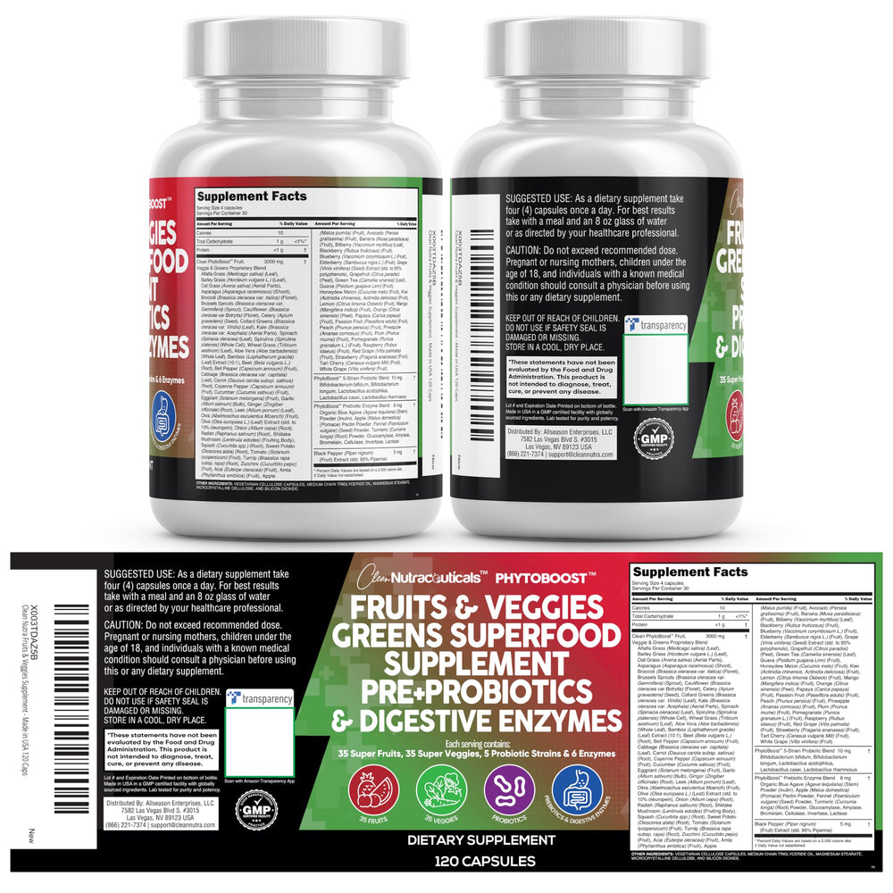 Clean Nutraceuticals Reds & Greens ready for daily use in smoothie or water