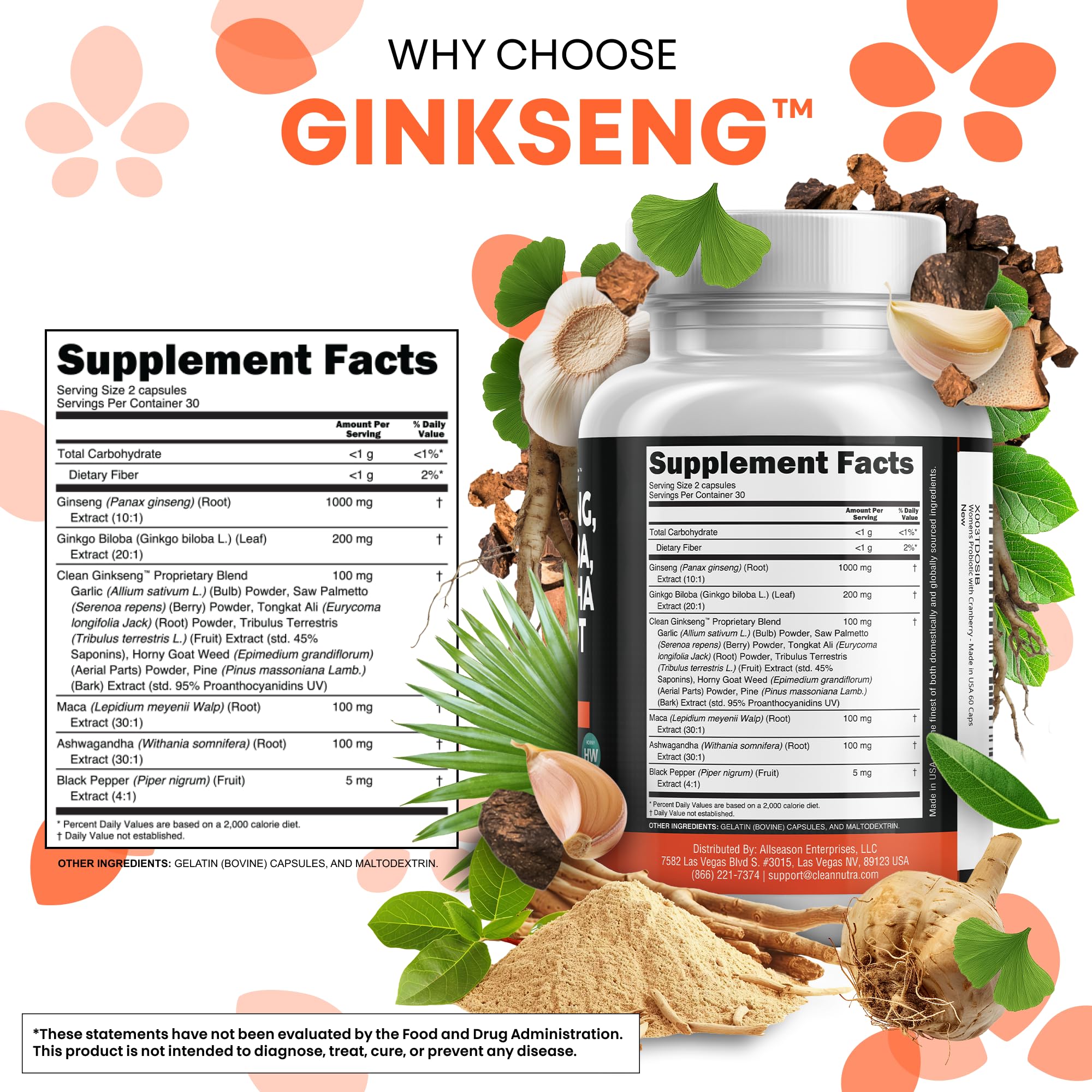 Clean Nutraceuticals Garlic Saw Palmetto capsules support daily wellness