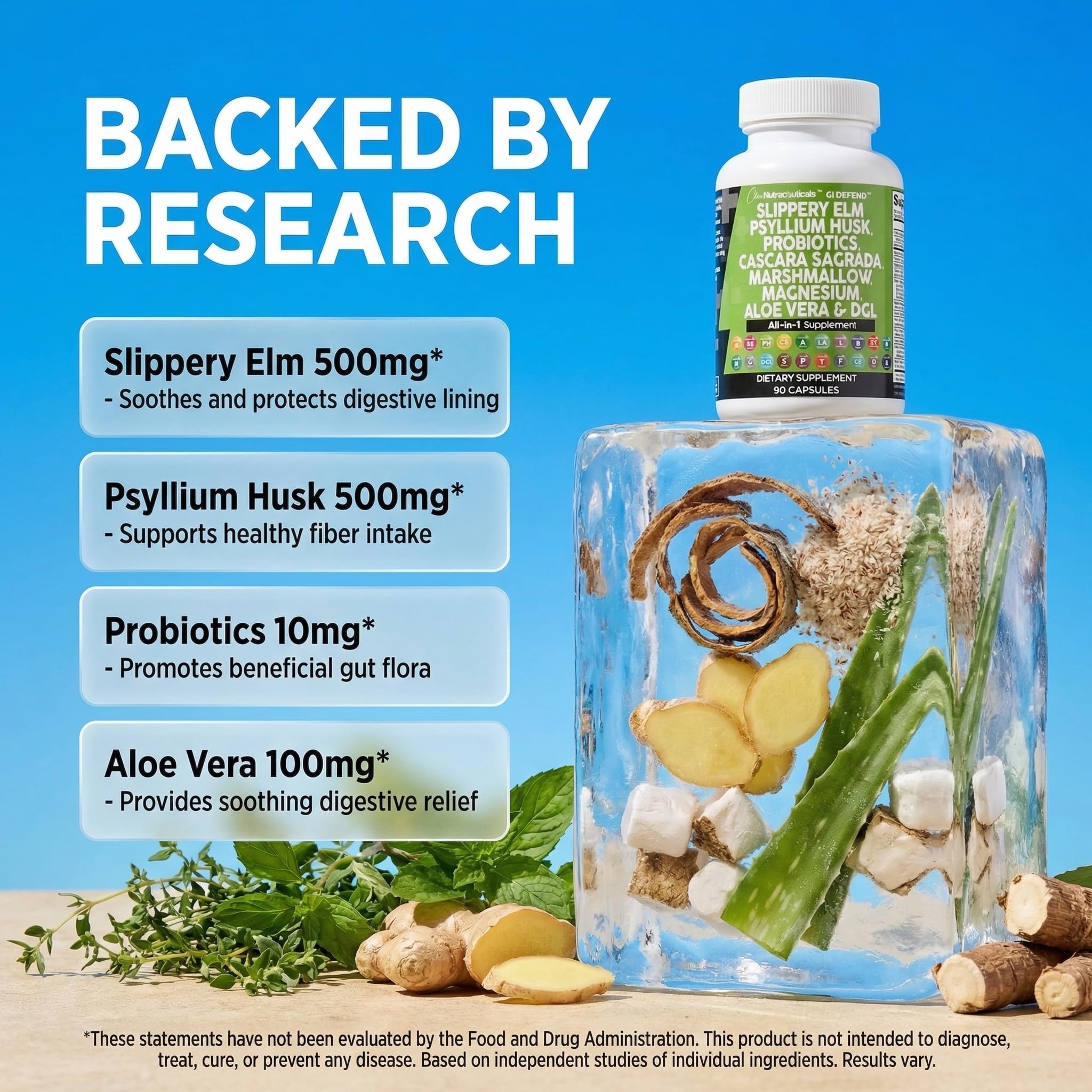 Clean Nutraceuticals GI Defend probiotic blend image emphasizes 1 Billion CFU potential.