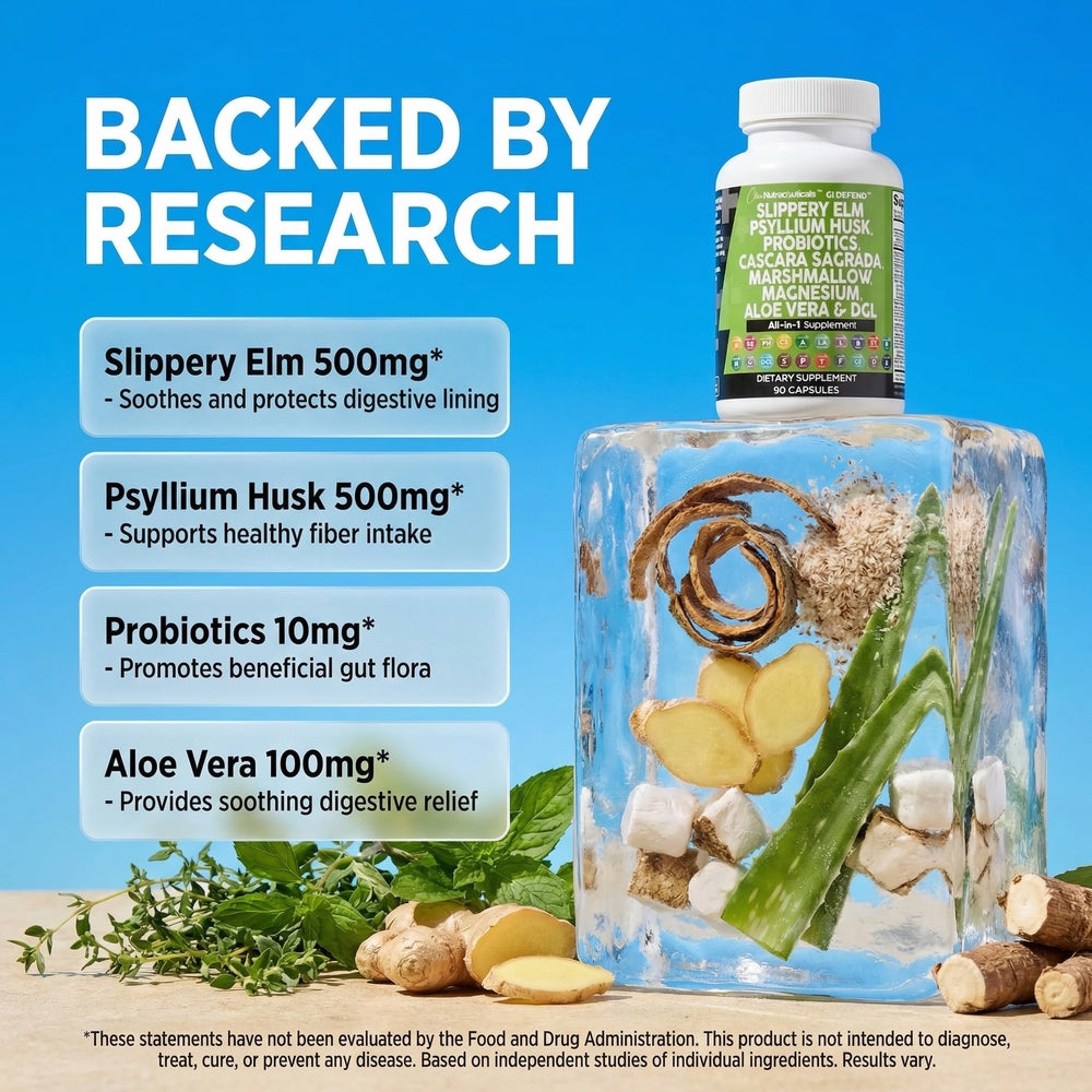 Clean Nutraceuticals GI Defend probiotic blend image emphasizes 1 Billion CFU potential.