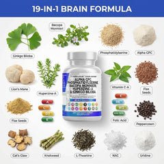 Clean Nutraceuticals Huperzine A capsule for acetylcholine support and focus.