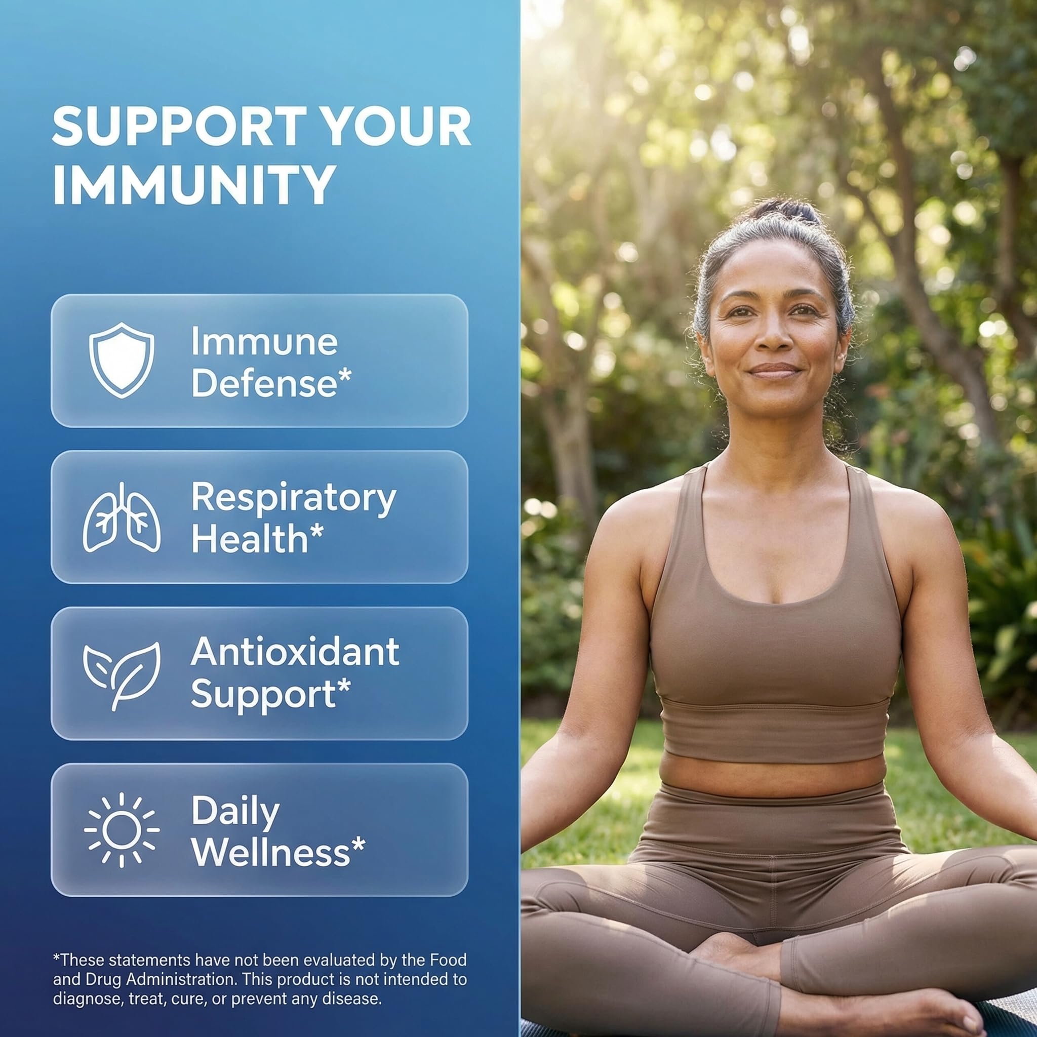 Clean Nutraceuticals immune defense bottle back reveals zinc and quercetin details for transparency