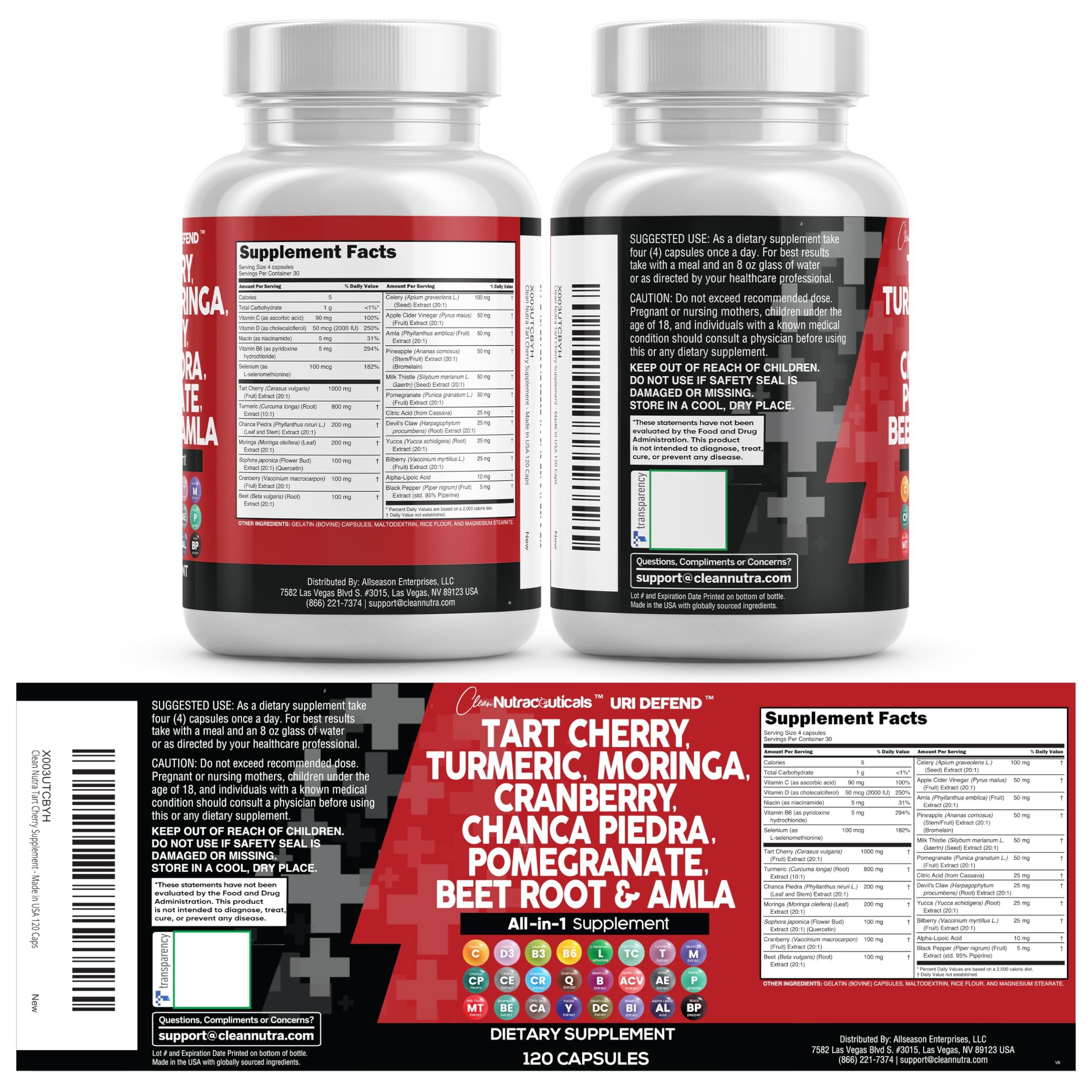 Clean Nutraceuticals L-Selenomethionine Supplement bottle for balanced nutrition