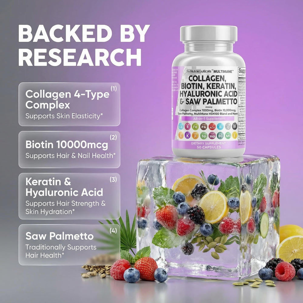 Clean Nutraceuticals label and bottle resting on a clean surface for product visibility.