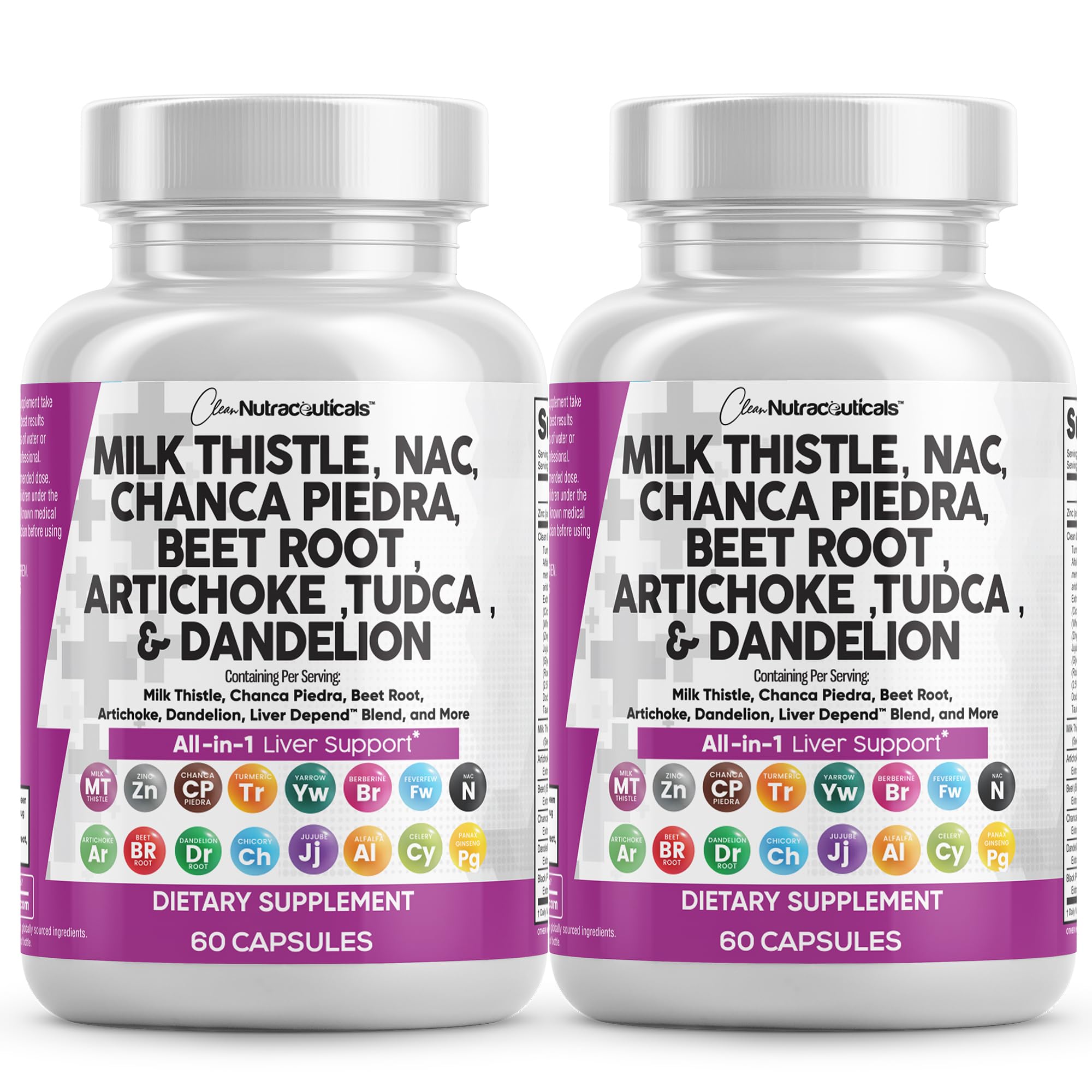 Clean Nutraceuticals Liver Defend bottle front with label for daily liver support.