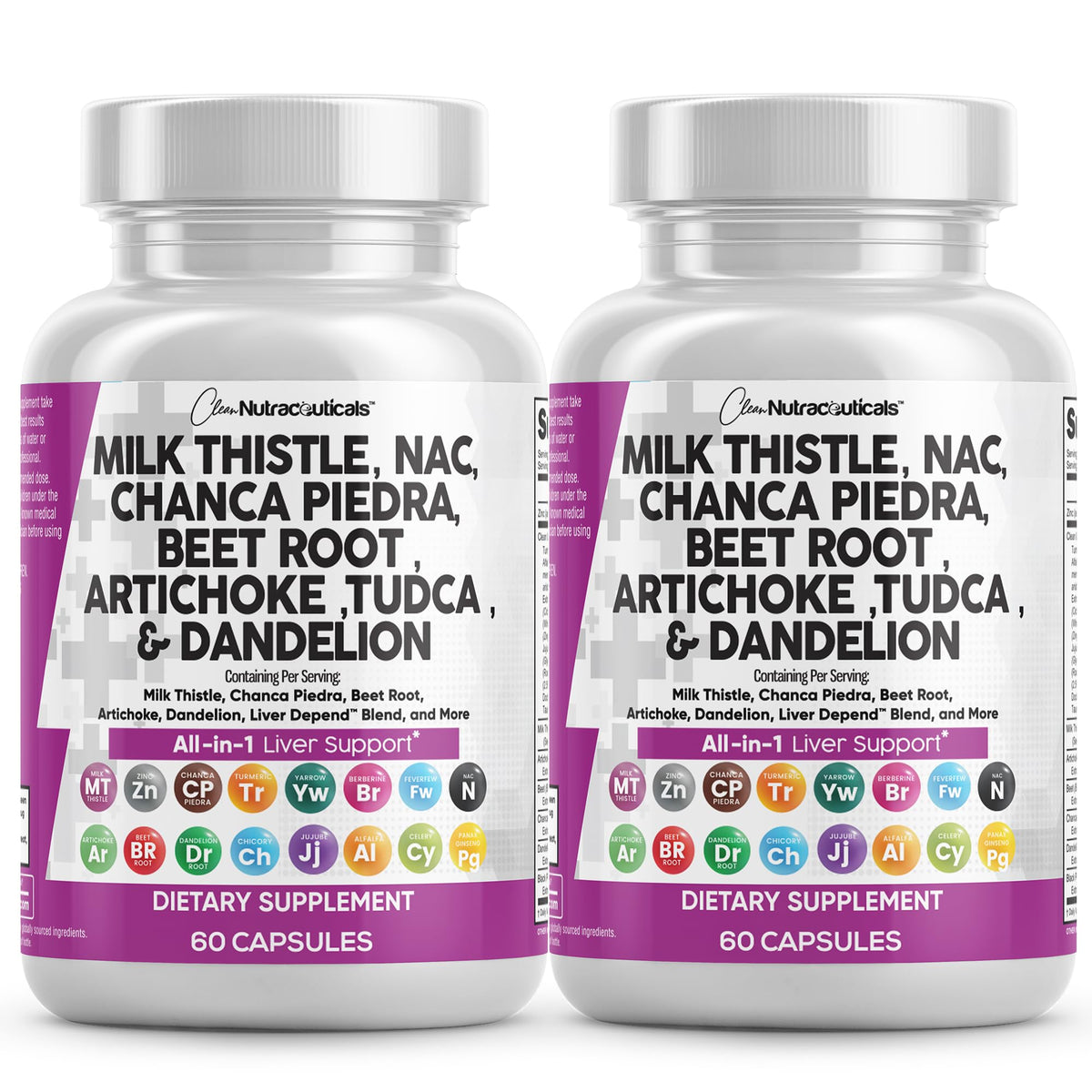 Clean Nutraceuticals Liver Defend bottle front with label for daily liver support.