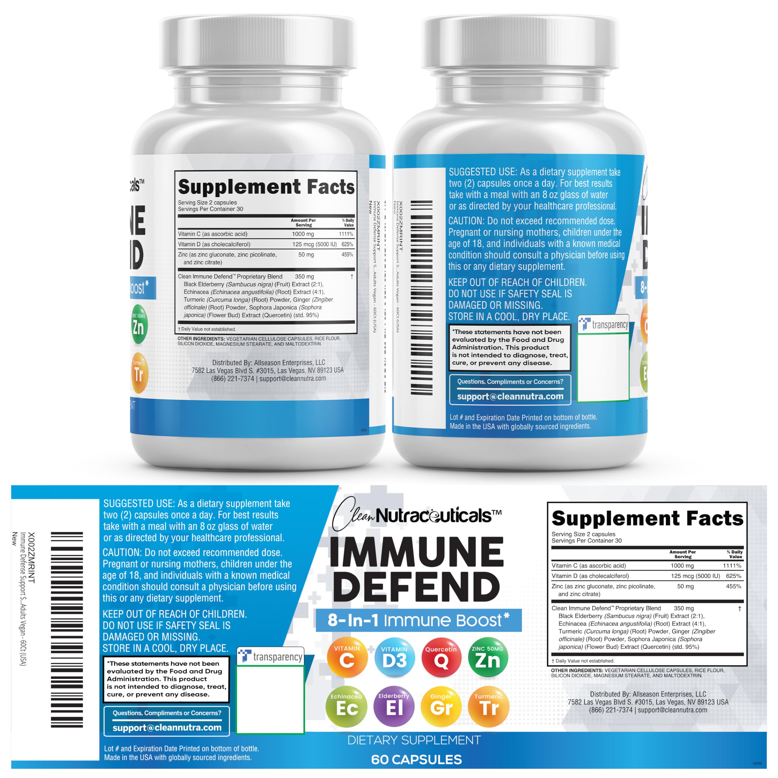 Clean Nutraceuticals USA-made facility seal indicating quality assurance