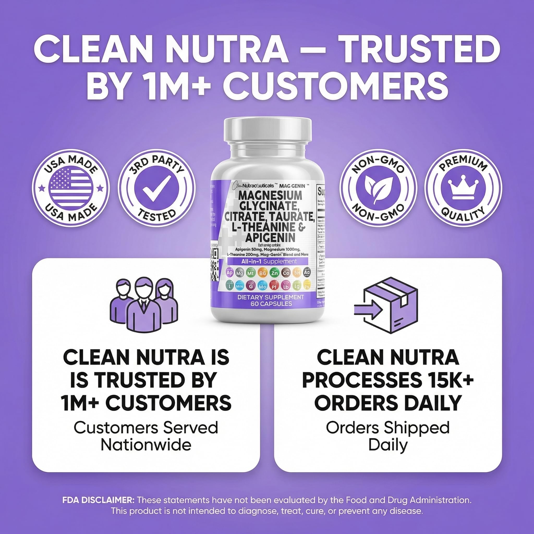 Clean Nutraceuticals Mag Genin packaging box conveying quality and trust