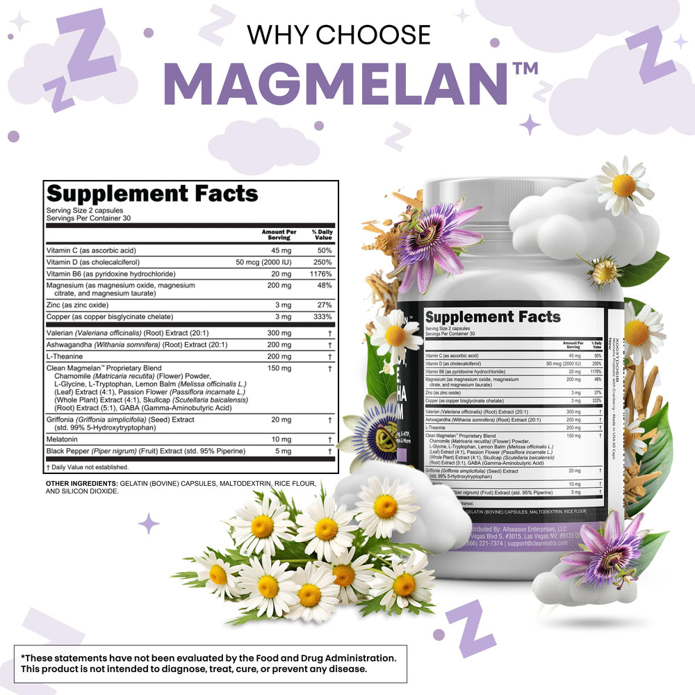 Clean Nutraceuticals Magnesium complex capsules provide mineral support