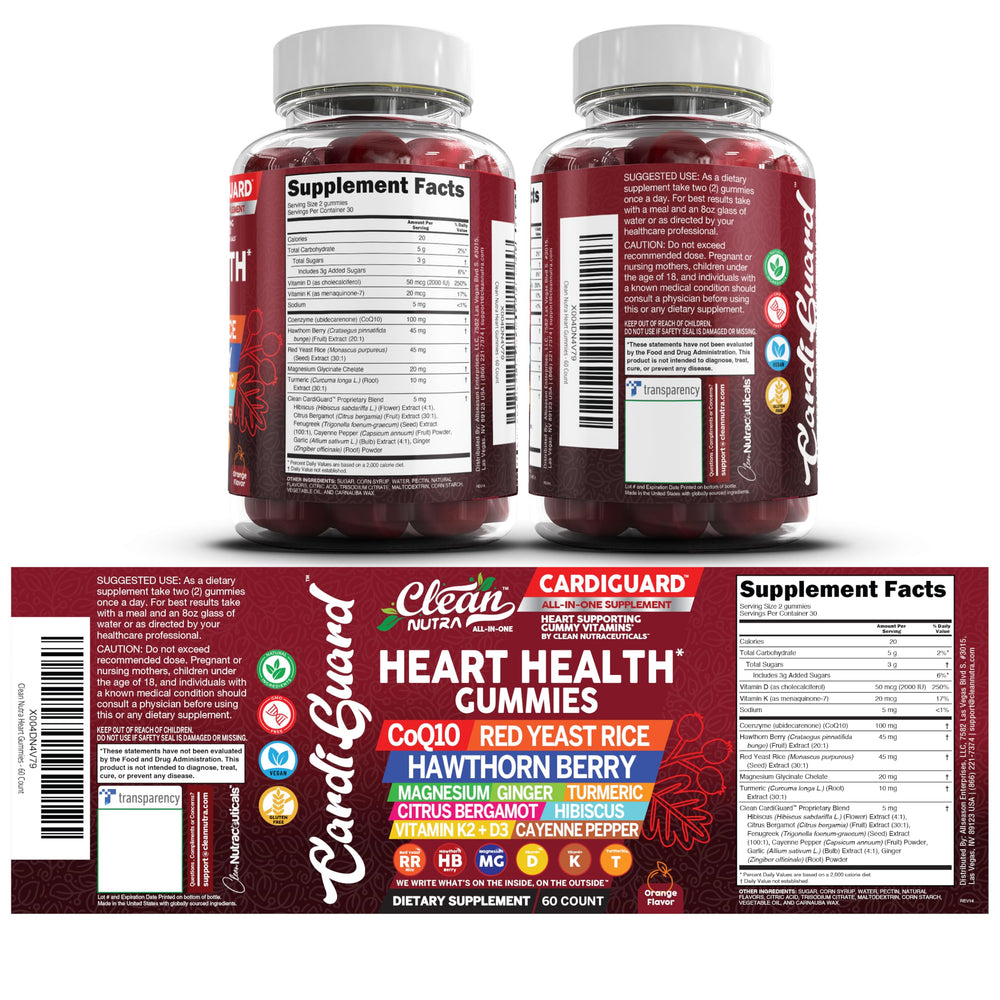 Clean Nutraceuticals magnesium glycinate D3 K2 gummies for daily mineral balance.