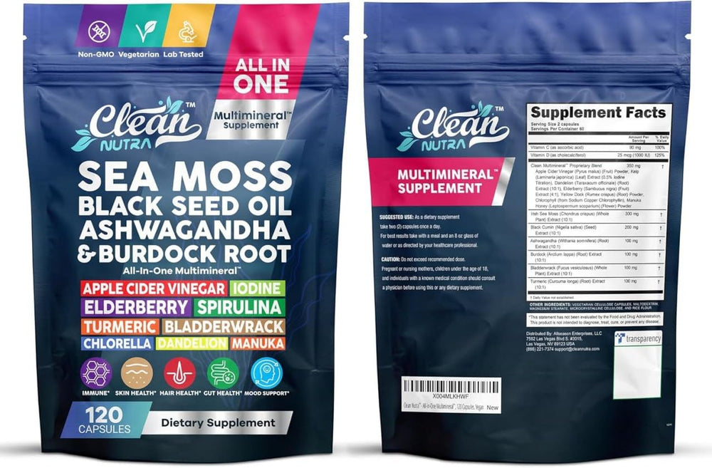 Clean Nutraceuticals Manuka honey and chlorophyll blend capsules