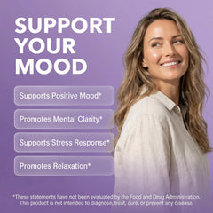 Mellomood saffron capsules close-up highlighting mood-friendly formula