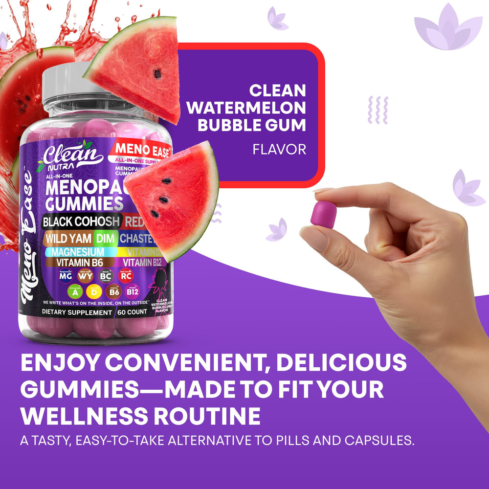 Clean Nutraceuticals Meno Ease Gummies for overall hormone balance support.