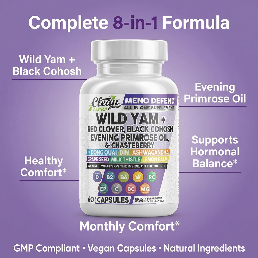 Clean Nutraceuticals milk thistle lemon balm capsules close-up for calming relief