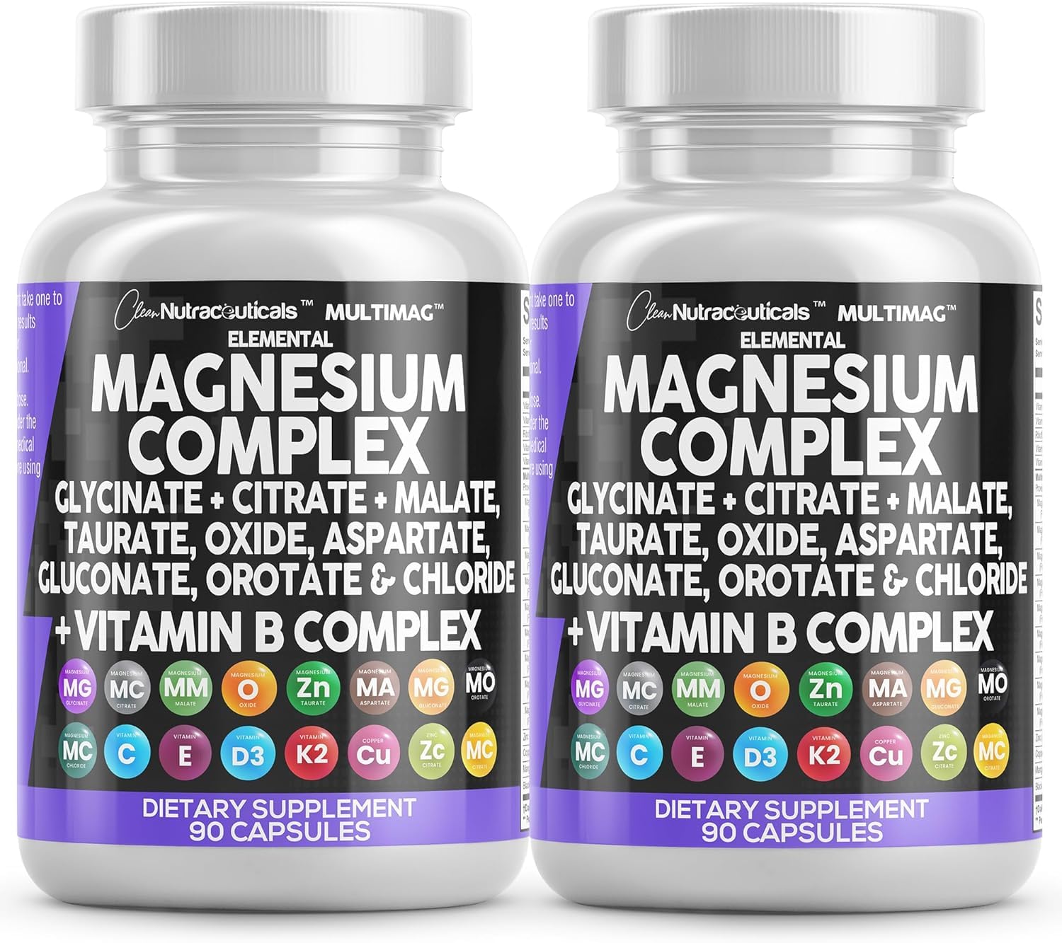 Clean Nutraceuticals MultiMag bottle on table highlighting all-in-one magnesium complex
