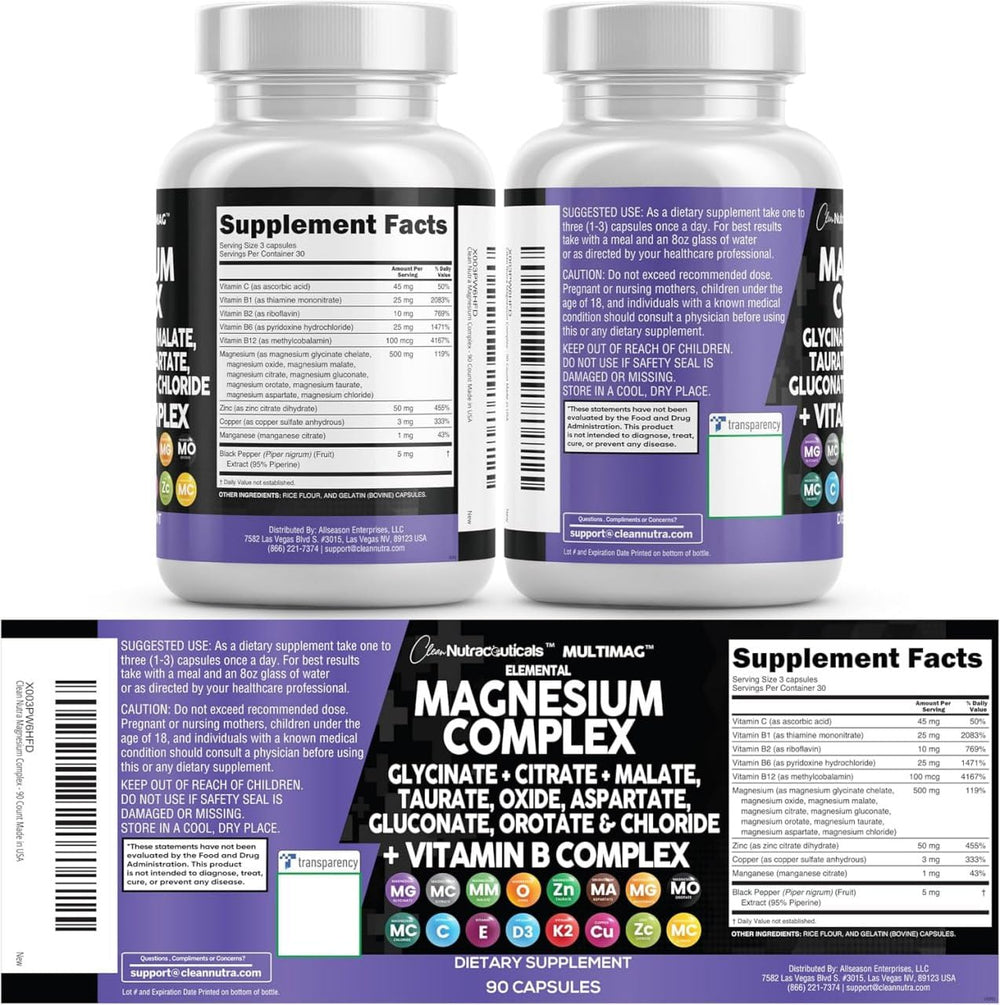 Clean Nutraceuticals MultiMag bottle top sealed for freshness and potency.
