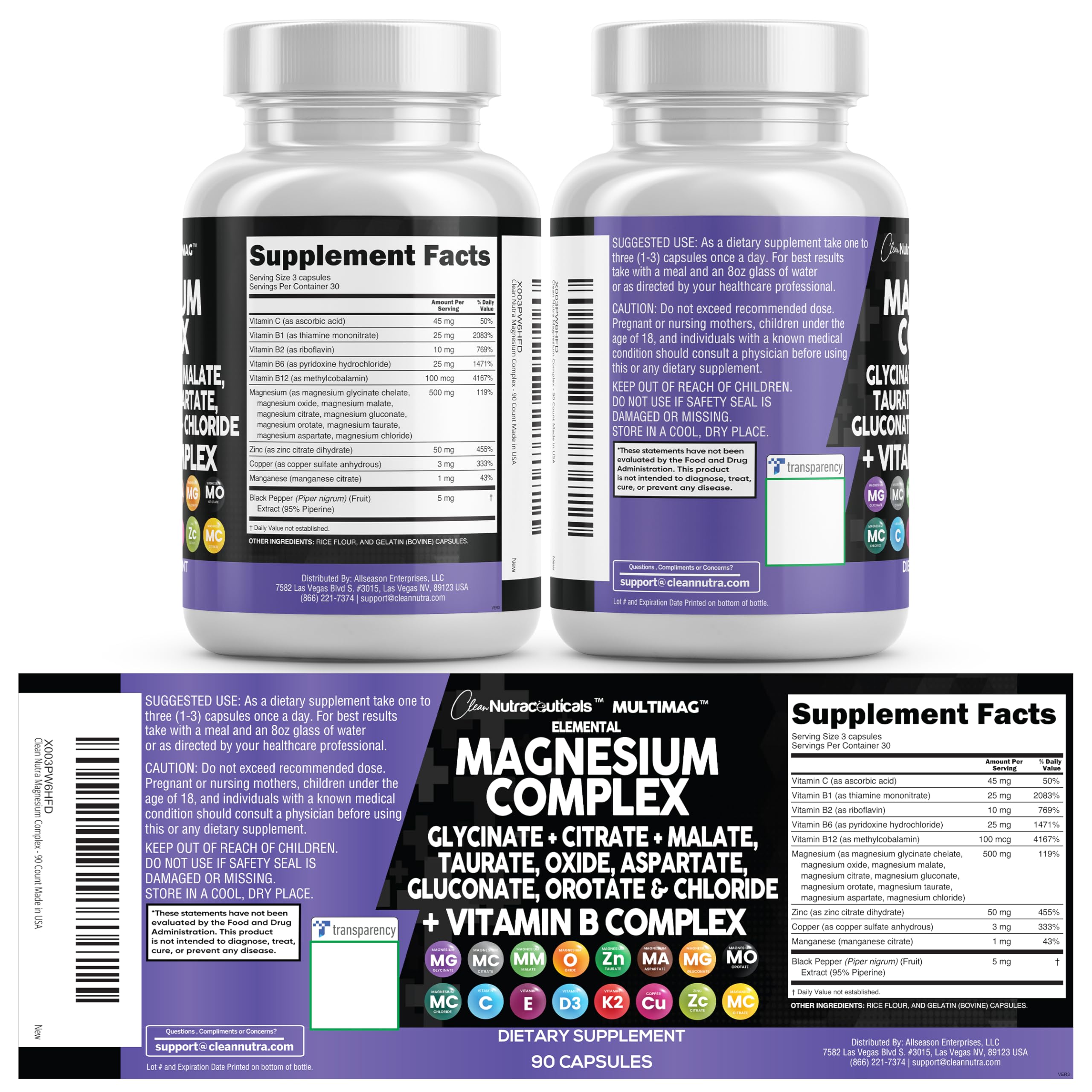 Clean Nutraceuticals MultiMag bundle-pack image suggests two-bottle value
