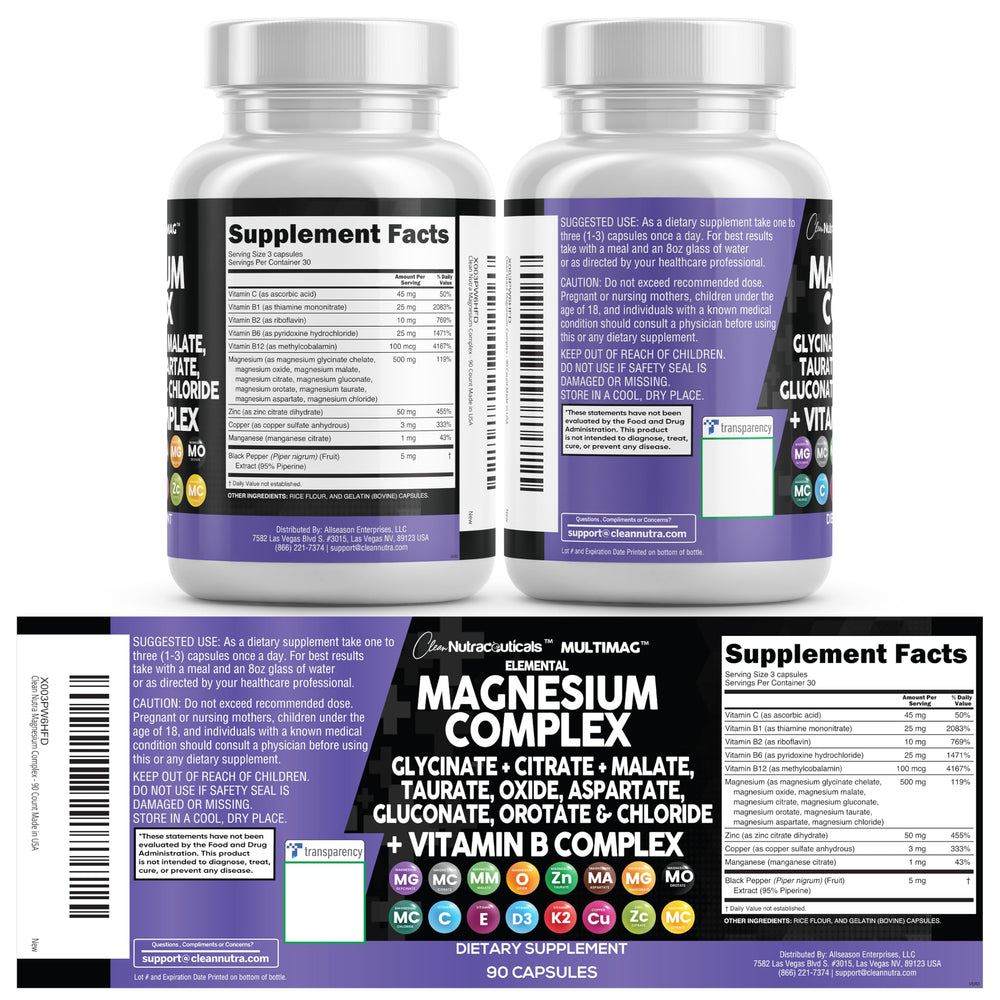 Clean Nutraceuticals MultiMag bundle-pack image suggests two-bottle value