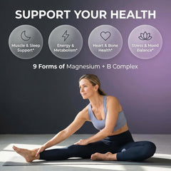 Clean Nutraceuticals MultiMag capsules pour reveals nine magnesium forms for versatile daily use.